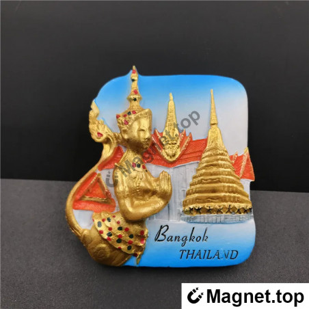 Magnet de réfrigérateur 3D Bangkok Thaïlande - Souvenir de voyage