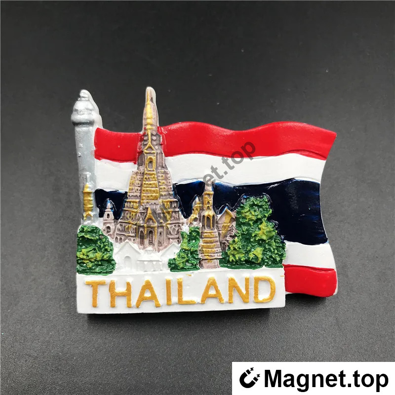 Magnet Réfrigérateur 3D Thaïlande - Souvenir de Voyage